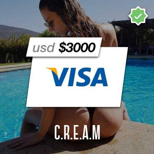 VISA Prepaid $3000 Balance